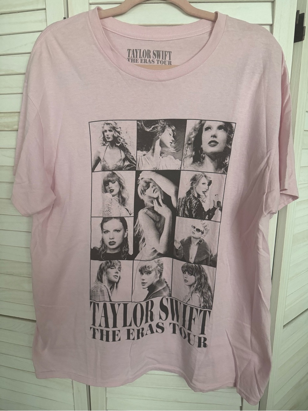 Taylor Swift Pink The Eras Tour Collage Graphic Tee